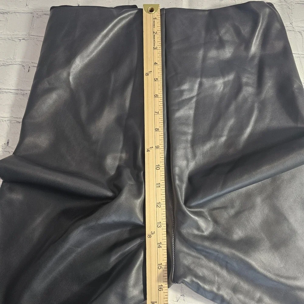 Seven7 Faux Leather‎ High Rise Leggings Black XL Stretch Pull On Pants